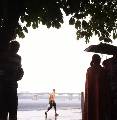Walking in the rain