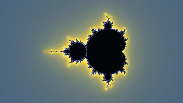 A Mandelbrot fractal zoom rendered on the GPU by a Miri program